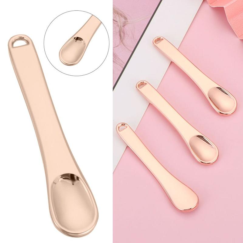 Product Introduction of Eye Cream Spoon Facial Cosmetic Skincare Beauty Scoop Metal Cosmetic Reusable Scoop Mini Spoon 9