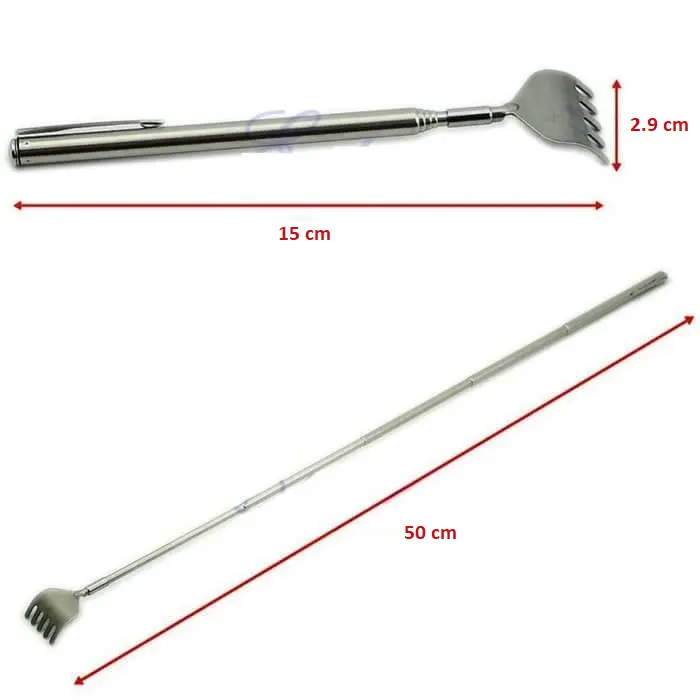 Pocket Scratcher Stainless Steel Penggaruk Punggung Tongkat Garuk 0986 2
