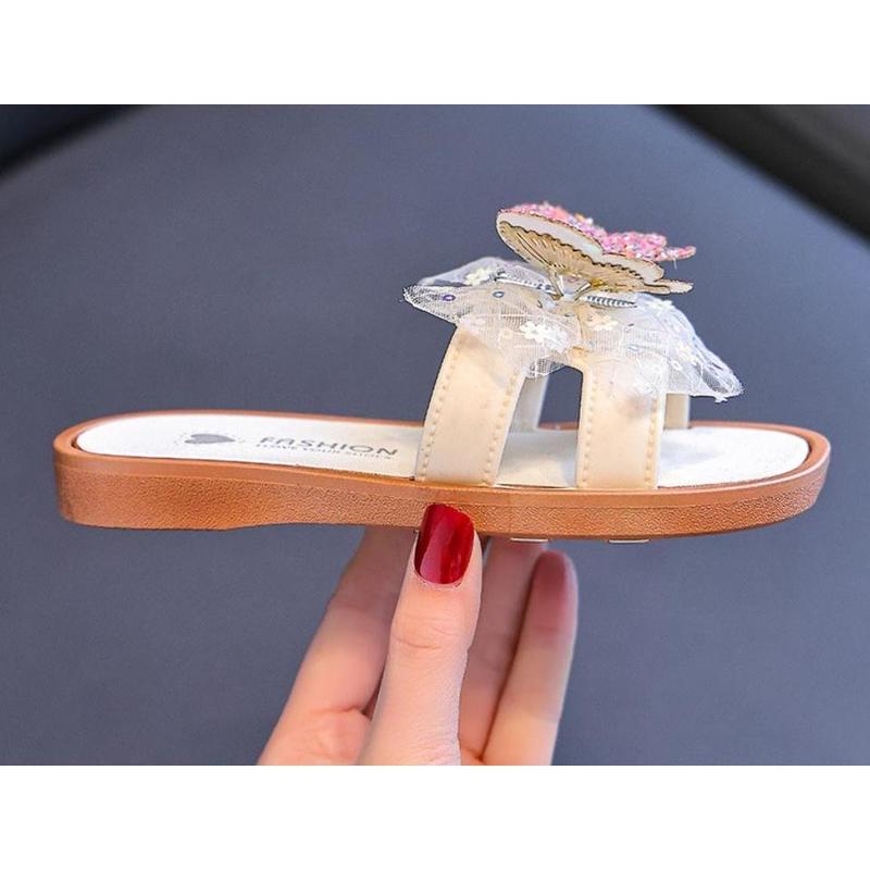 [3-10.tuổi] BM625 Dép lê gắn bướm siêu cute Size 26-35 mềm, êm nhẹ đáng yêu cho bé gái  BM107 dép lê, mềm, êm cho bé gái 6