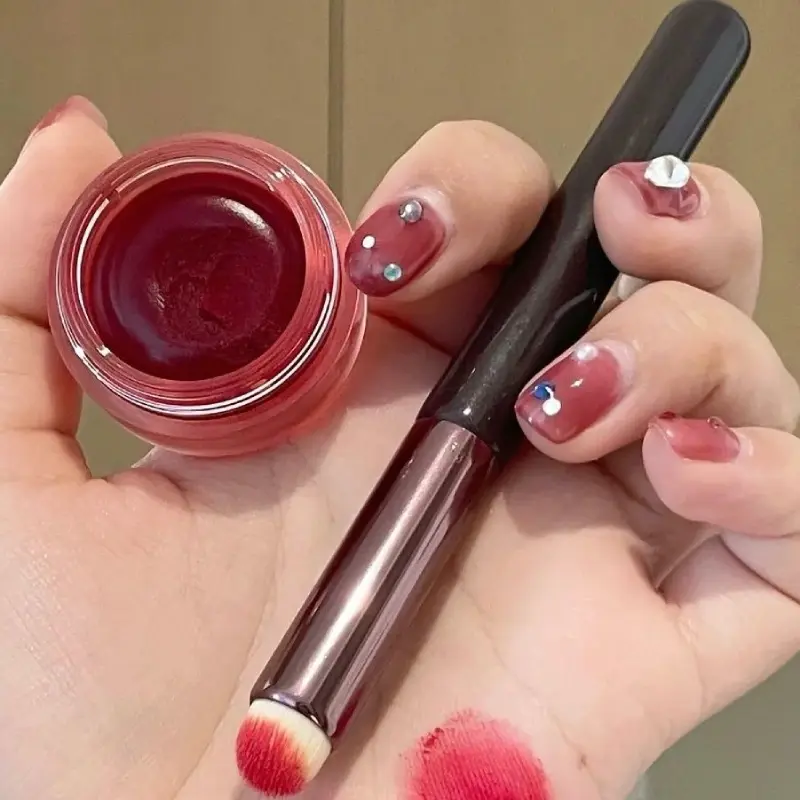 Cọ Môi Mini, Đầu Tròn, Dụng Cụ Mỹ Phẩm Mềm, 1 / 3 Cái, [Hàng Có Sẵn Bán Buôn]