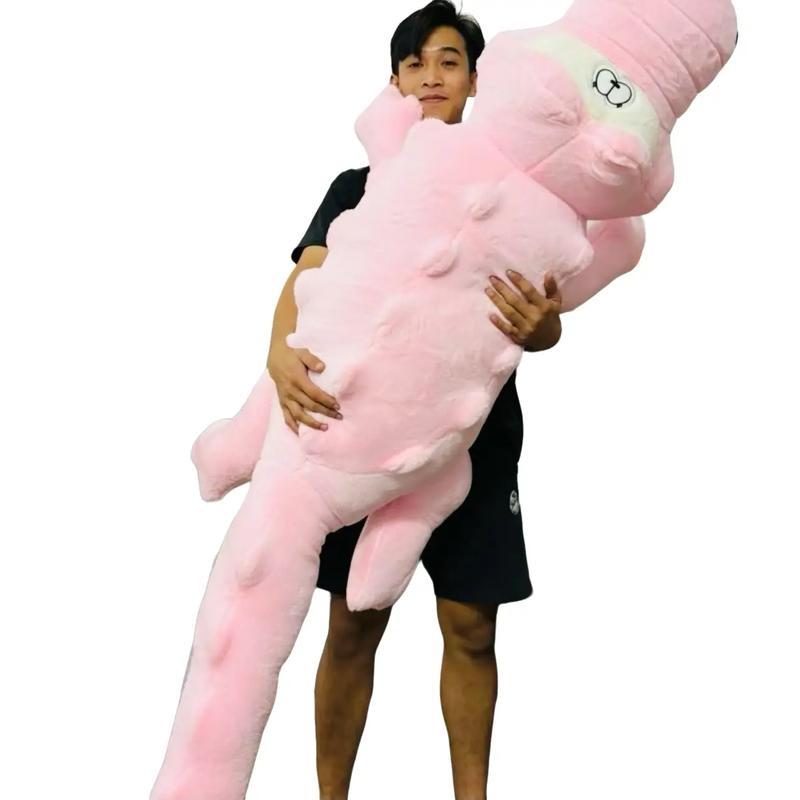 Cá sấu lông xù size 1M9 màu Hồng size cực to cute hàng Q.C hotrend 2025- Thú Nhồi Bông Thú Bông Đồ Chơi Toy Voi Phát Nhạc