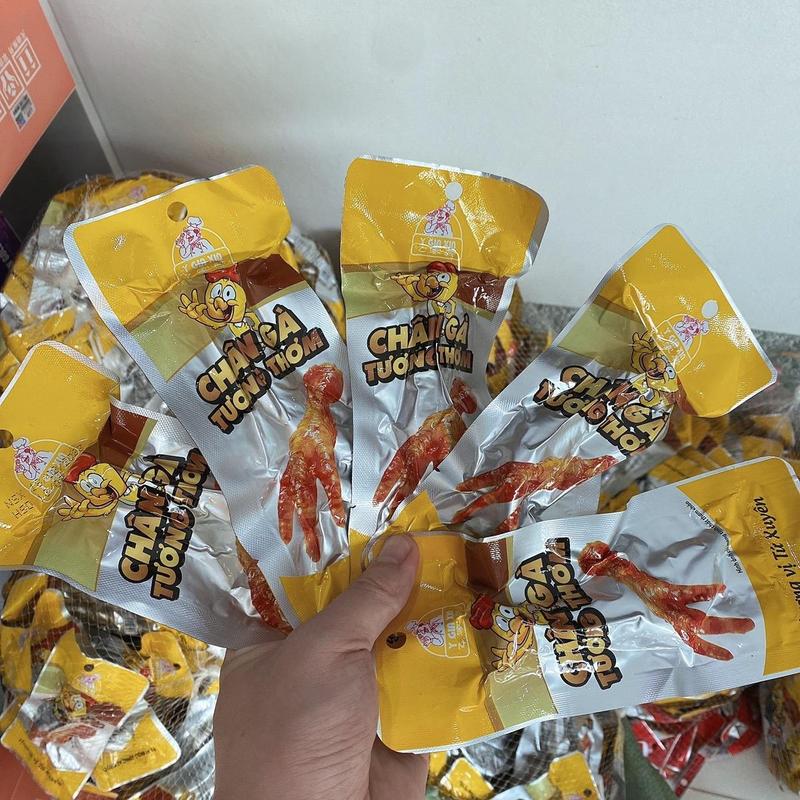 Combo 10 Chân (Tặng 2 Chân), Chân Gà Cay Tương Thơm Việt Nam Shop Ăn Vặt Food