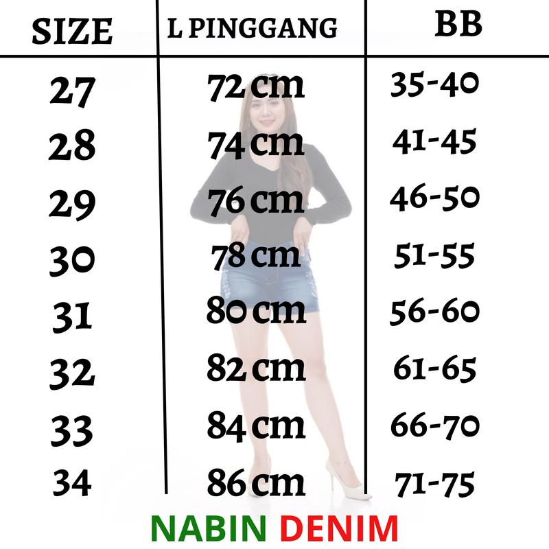 Product Introduction of HOTPANTS JEANS Wanita model lipat Highwaist & Jumbo Size Celana Hitam 0