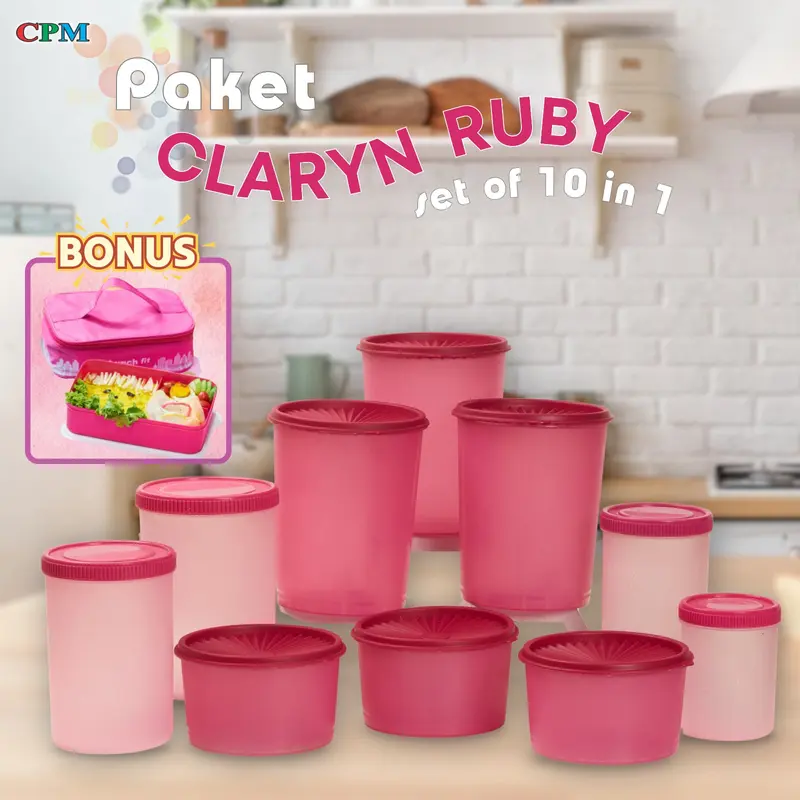 NiapsyXCPM paket toples lebaran claryn ruby set 10 in 1 ( ruby 1 set ,claryn s 3 claryn m 3 dan gratis lunch fit ) 7