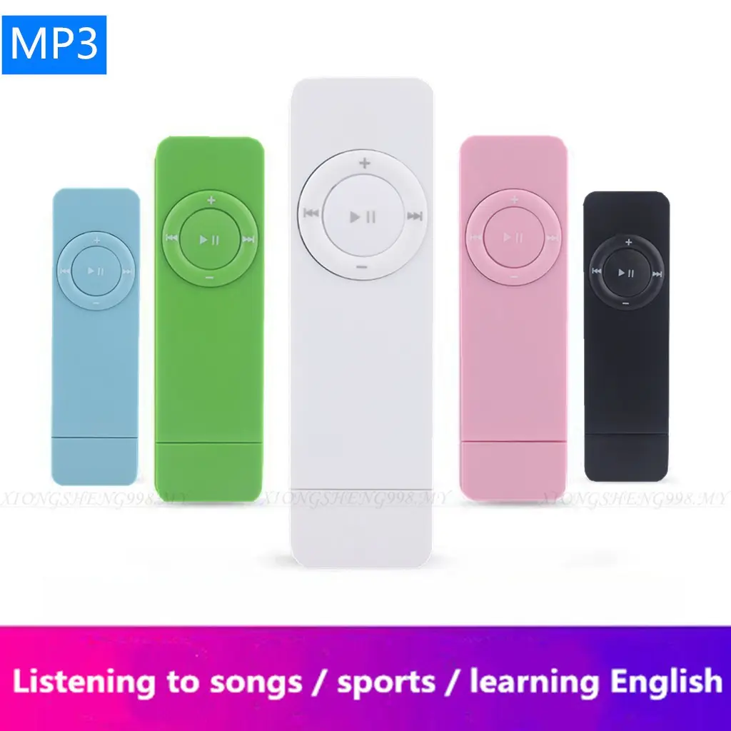 Máy nghe nhạc MP3, Kích thước nhỏ, Thích hợp cho sinh viên, Máy nghe nhạc MP3, Máy nghe nhạc Walkman, Máy nghe nhạc Cầm Tay Máy nghe nhạc thể thao, Hỗ trợ thẻ Micro TF lên đến 64GB