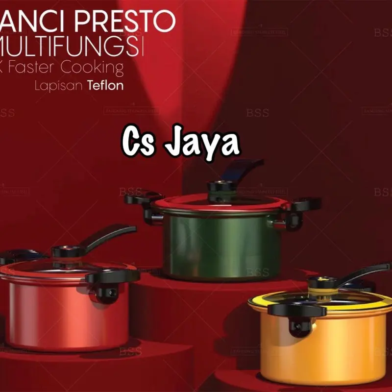 COD, CS Panci Presto Ukuran 3.5 Liter Teflon Pressure Cooker 1