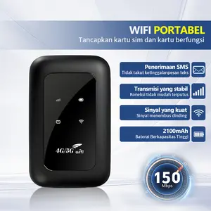 【Produk Baru 2025】Sinyal hotspot seluler nirkabel wifi portabel jaringan rumah portabel mobil asrama router wifi koneksi langsung ke Internet