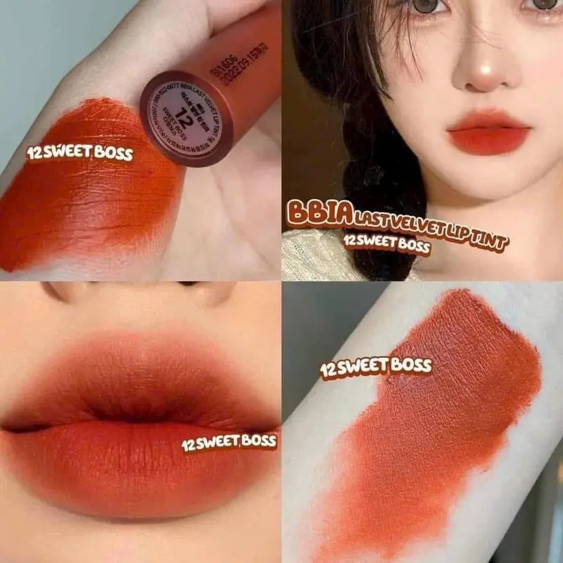 Son kem lì Bbia 12 màu cam cháy Cosmetic Nữ Son Môi 4