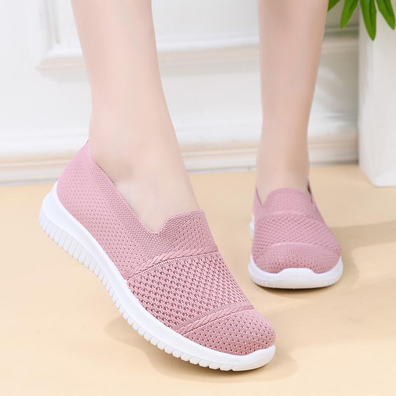 Product Introduction of Giày Nữ, Thiết Kế Đặc Biệt, Hàng Mới Về, Ngoại Cỡ, Chất Liệu Flyknit Thoáng Khí, Giày Đế Bằng, Thích Hợp Đi Làm, Bề Mặt Lưới, Mỏng, Phong Cách Đi Chơi 13