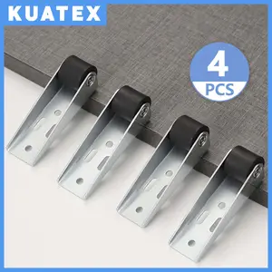[4pcs set] Kuatex Roda Geser Rel Diam untuk Pintu & Furnitur – Roda Plastik Anti Gores, Tahan Aus