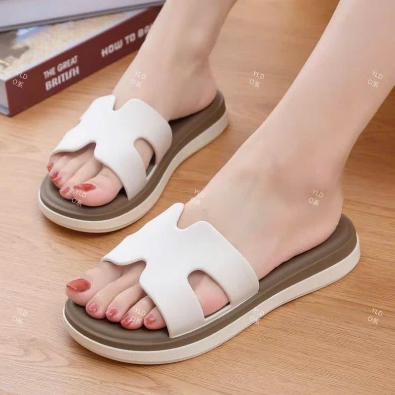 Dép lê chữ H nữ quai ngang sành điệu dể thương để đi 1