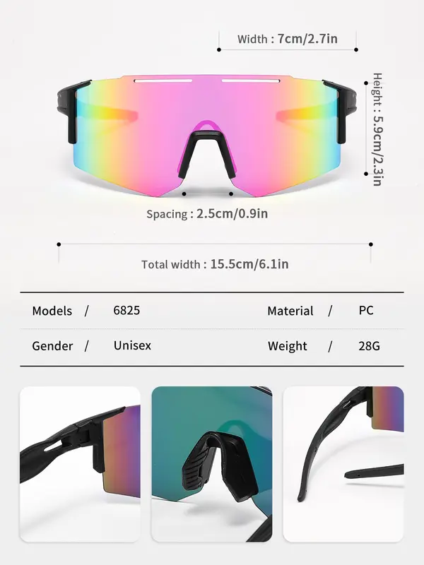 Hollow Out Lightweight Windproof Sports Goggles, UV Protection Fashion Sunglasses, Outdoor Sports Eyewear for Clibing Cycling Running 8