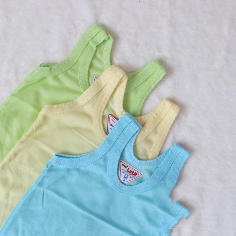 3 Pcs Kaus Dalam Al Latif / Sunflower - Pakaian Dalam / Singlet Anak Laki Laki / Perempuan 0
