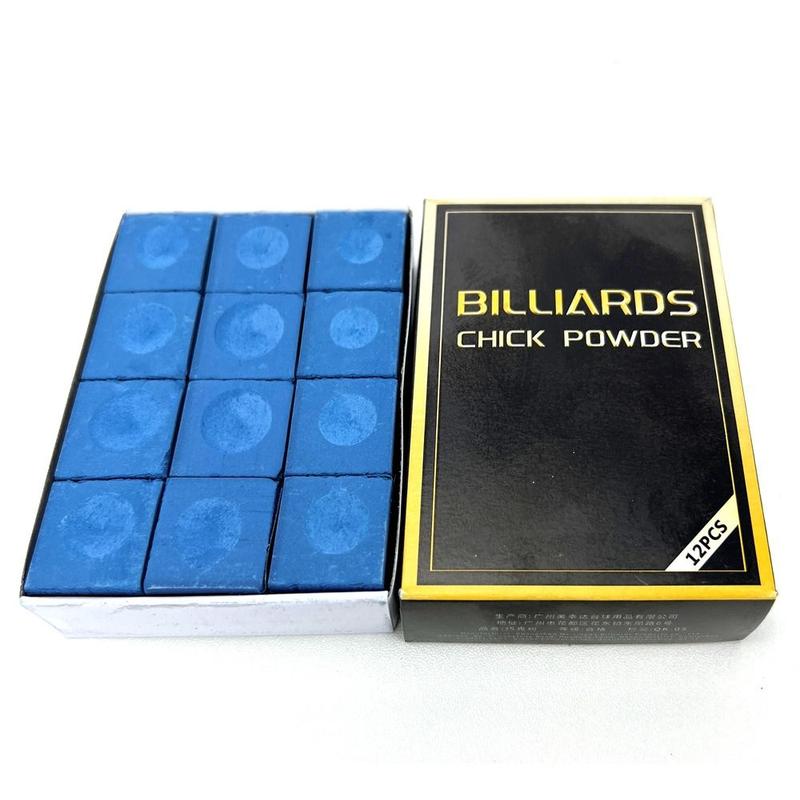 Product Introduction of 12PCS Simplicity Anti Slip Billiards Cue Chalk Durable Portable Snooker Chalk Professional Wear-resistant Billiards Accessories 11