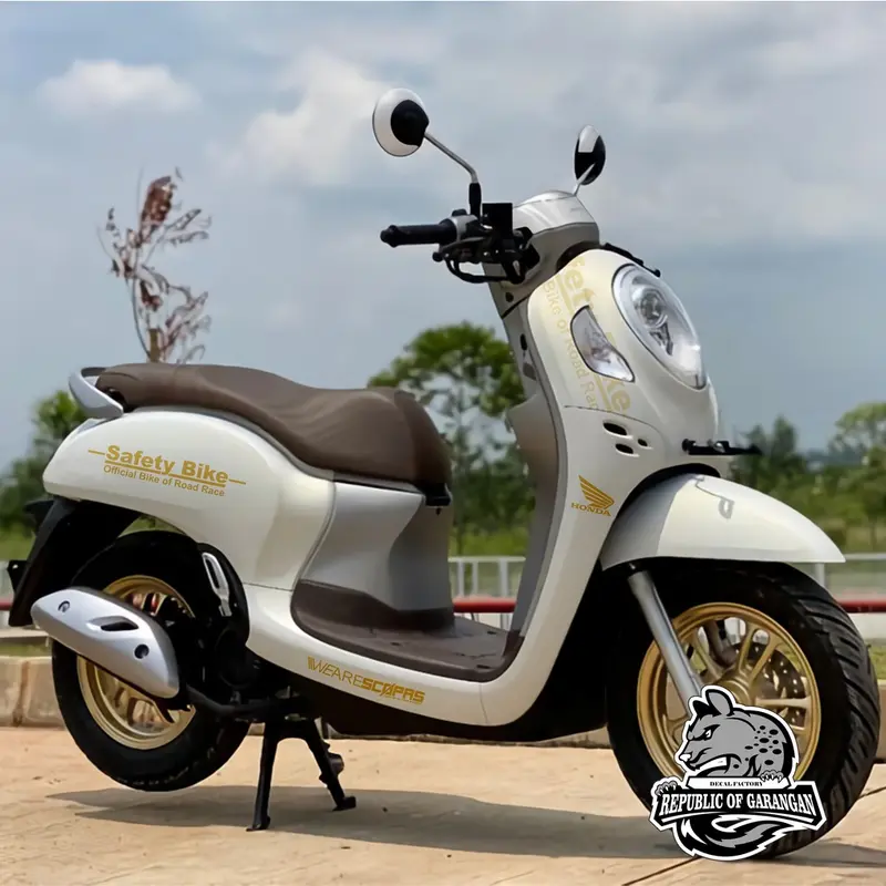 decal honda scoopy all scoopy full body costum sticker safety bike free design motor motorcycle 5