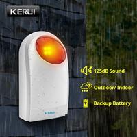 Gambar KERUI Alarm Sirine Wireless Outdoor Indoor J008  Alarm Siren 125dB Waterproof Sensor Rumah Anti Maling - Sirine J008 dari KERUI Official Store Kab. Bekasi 3 Tokopedia