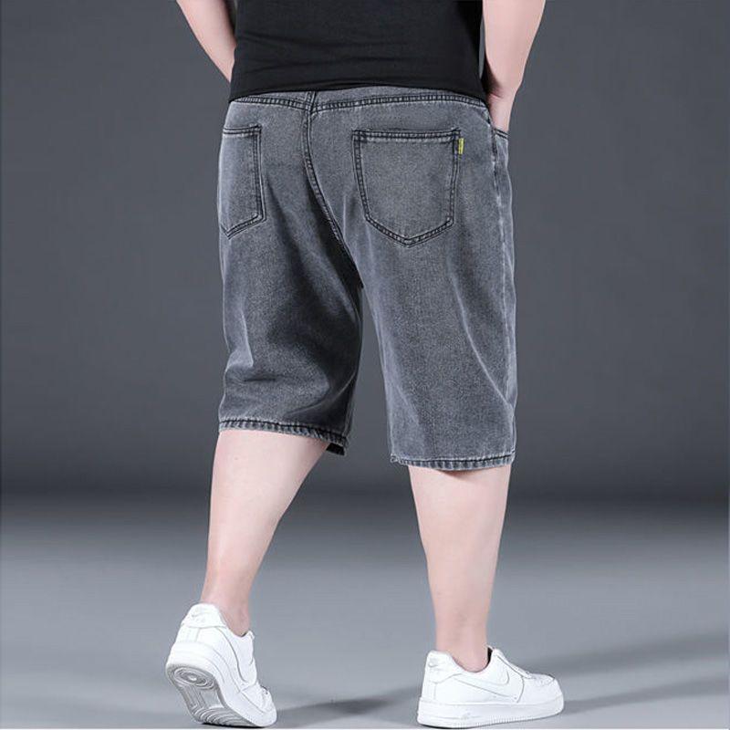 Quần Short Denim Ngoại Cỡ 2023 Quần lửng Nam ngoại cỡ cho người béo cỡ lớn ống rộng hợp xu hướng Mùa hè Menswear Ong 1