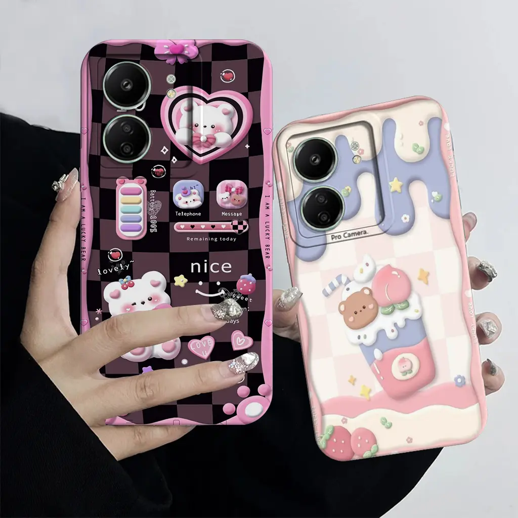 Sillicone Untuk Xiaomi Redmi 13c Bumper Tpu Pro Kamera Motif All Type MISKONI MC013