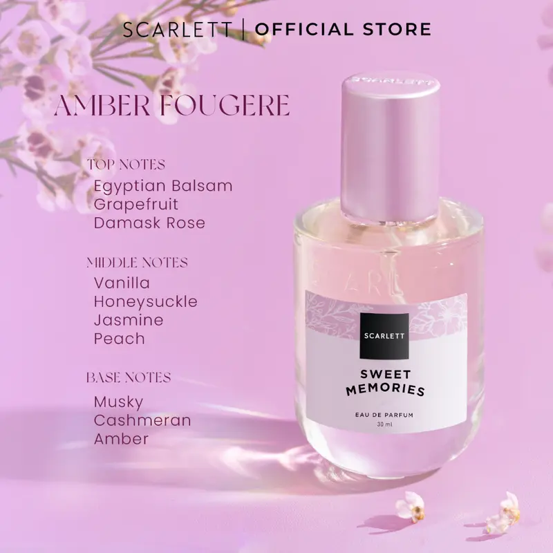 Scarlett Whitening Eau De Parfum Sweet Memories 30ml Perfume Wangi Wanita 2