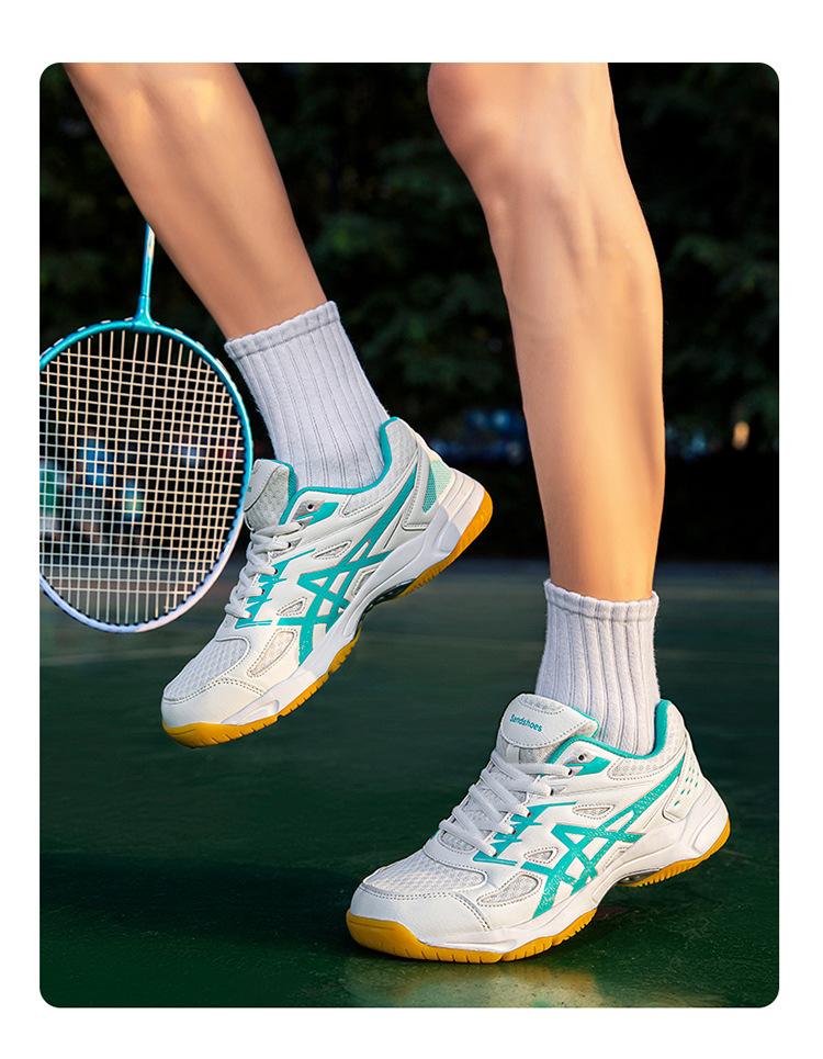 Product Introduction of In Stock Professional Badminton Shoes Tennis Shoes Volleyball Shoes Table Tennis Ball Shoes Badminton Shoes Men's and Women's Non-Slip Wear-Resistant Breathable Summer Air Sports Sneakers Shoes for Professional Children and Students 14