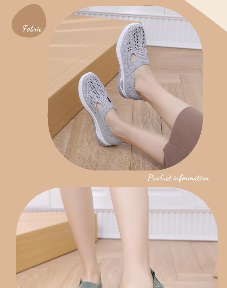 Product Introduction of Cross-Border Dropshipping Mom Shoes Summer Breathable Sandals Non-Slip Soft Sole Elderly Shoes Women Casual Shoes Middle-Aged and Elderly Walking Shoes 7