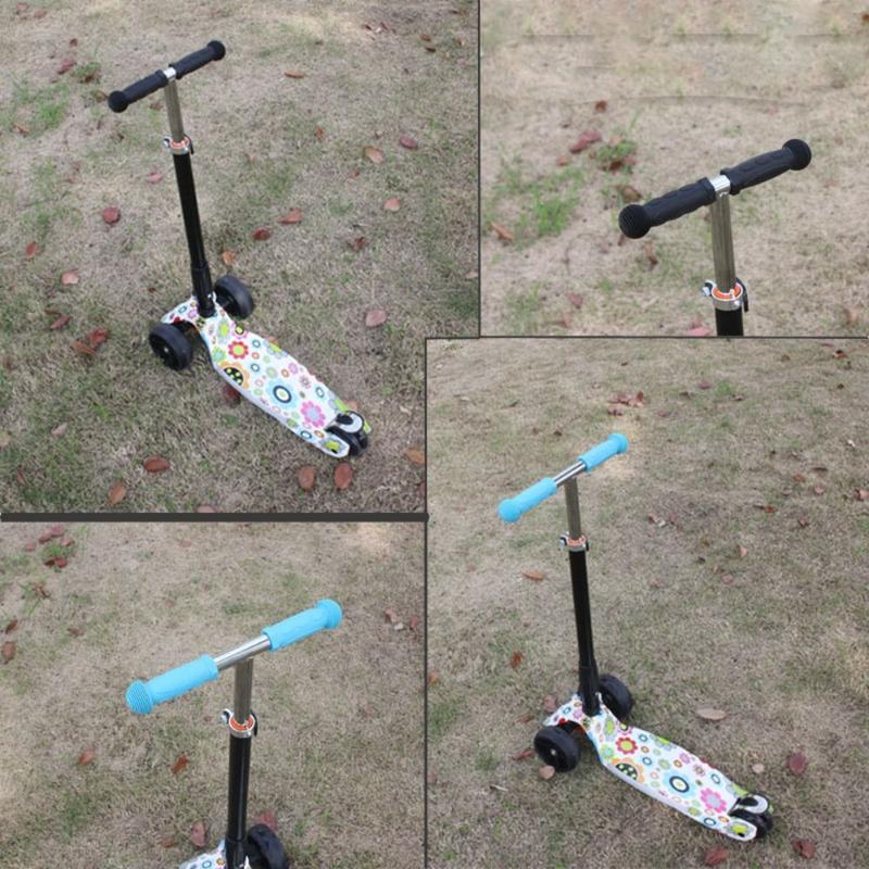 Product Introduction of 1Pair New Colorful Blue Red Rubber Grip Bike Handlebar Accessories 7 Colors Anti-skid Handlebar Tricycle Skateboard Scooter Child Children Kids 15