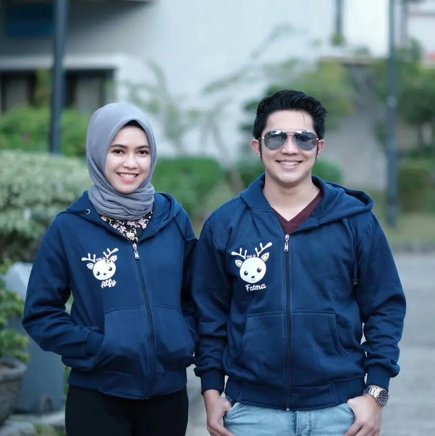 Jaket Couple custome nama  , Zipper jaket , jaket pasangan, jaket zipper couple , jaket couple Cewek Fleece