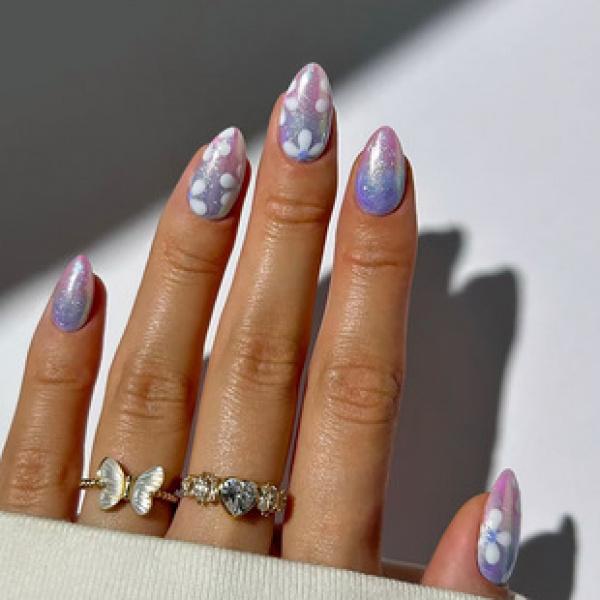 Product Introduction of Mid-Length Ballet Nail Ice Transparent Pink Creamy Green Color Matching Nail Sticker Wear Nail Wholesale Finished Product 24 Pieces Nails 7