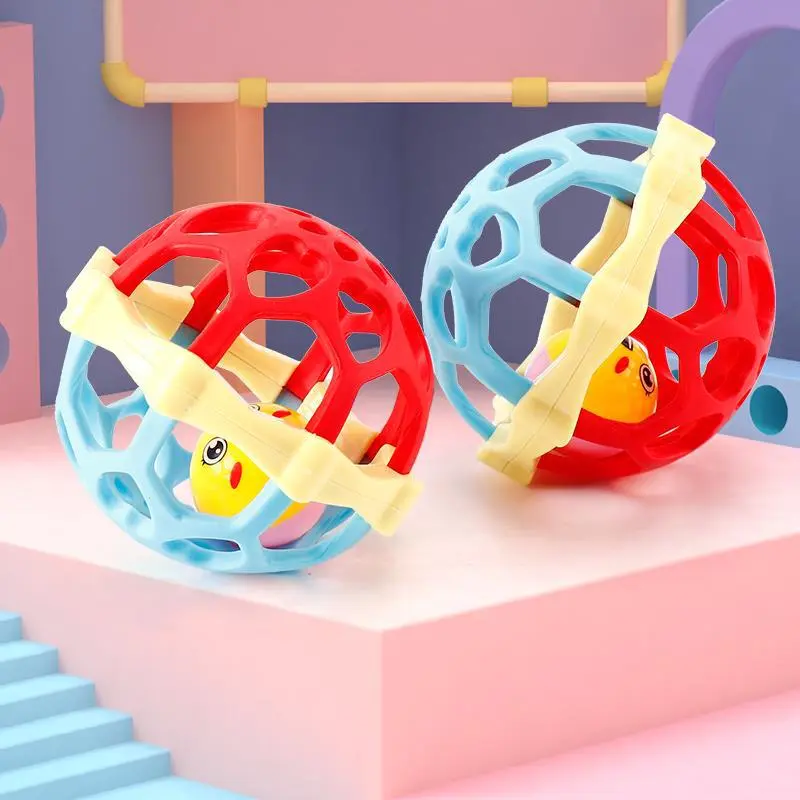 Montessori Baby Toys Crab Hand Finger Press Pull Toy Development Sensory Toys 6-12 Months Silicone Teethers for Baby Rattle Toy