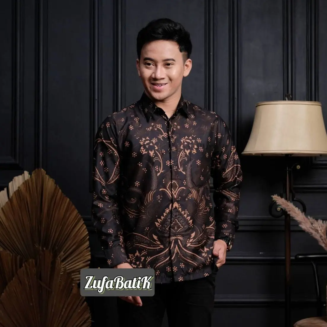 KEMEJA BATIK PRIA COWO COWOK LAKI LAKI LENGAN PANJANG MODERN PEKALONGAN