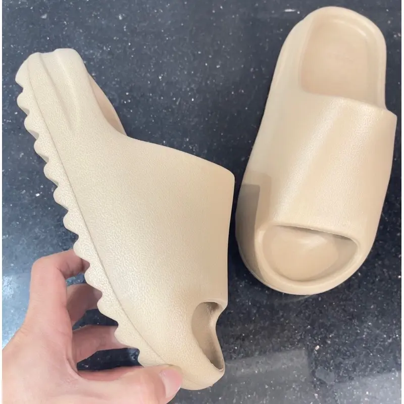 Dép bánh mì quai ngang nam nữ vân nhám đế cao 5cm