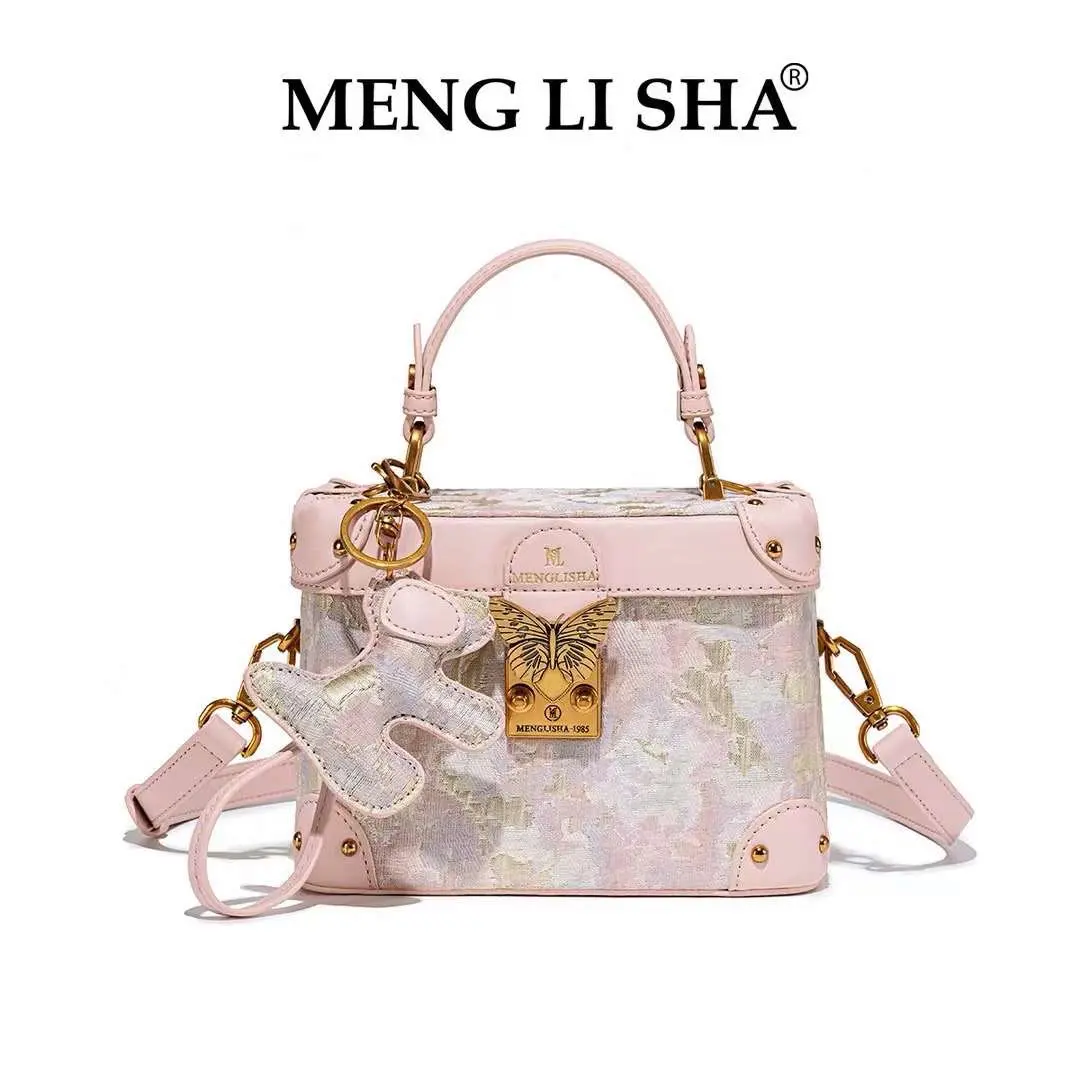 Túi xách nữ hãng Menglisha TB5301-7 màu Hồng ( khang tuệ shop )