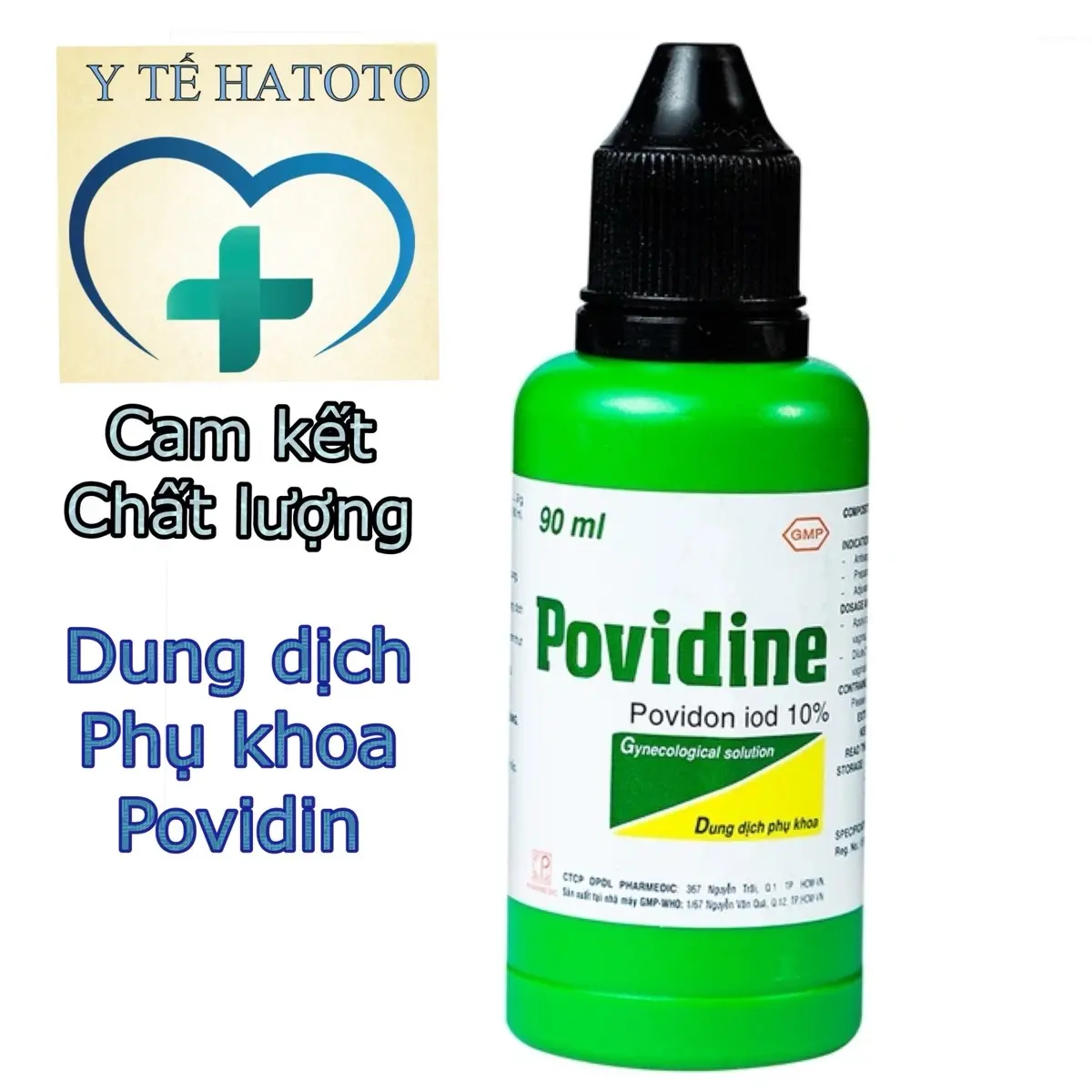 ￼Dung dịch vệ sinh phụ khoa povidin Pharmedic 90ml y tế Hatoto dung dịch vệ sinh nữ