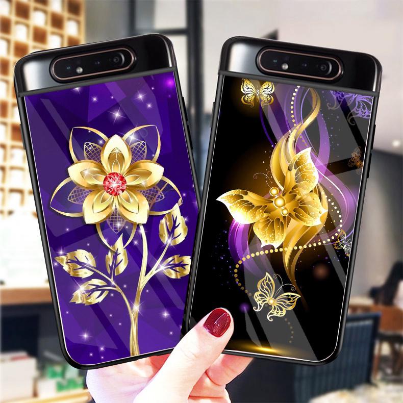 Ốp Lưng cho SAMSUNG GALAXY A80 Ốp kính bóng cao cấp mới nhất