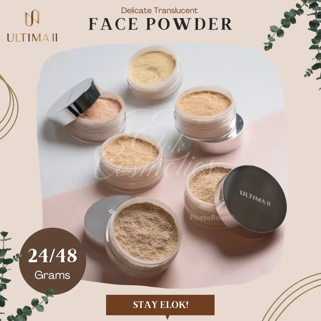 ️ ULTIMA II ️ DELICATE TRANSLUCENT FACE POWDER WITH MOISTURIZER BEDAK TABUR ULTIMA II ORI BPOM BY ELOK COSMETICS