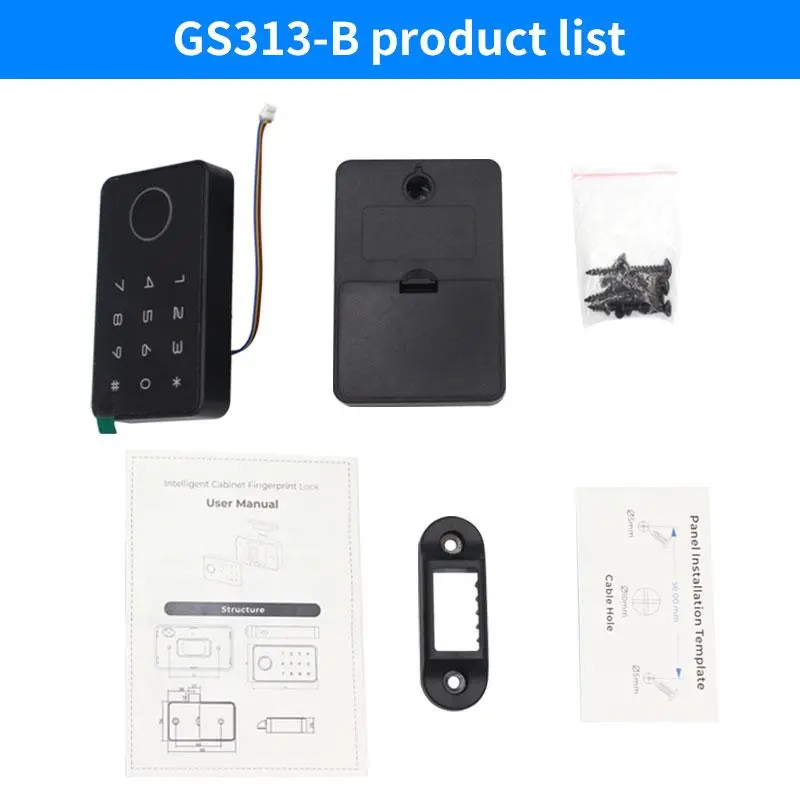 Smart Door Lock, APP Fingerprint Smart Drawer Cabinet Invisible Lock, IC Card Unlock Cabinet Furniture Electronic Keyless Sensor Lock 7