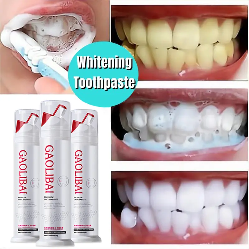 Gel nano bạc GAOLIBAI đánh bật cao răng sạch mảng bám trắng răng cho hơi thở thơm mát, GAOLIBAI chính hãng 120g 1