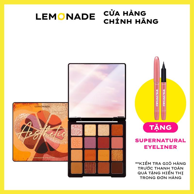 [MUA 1 TẶNG 1] MUA 01 Bảng phấn mắt Aesthetic Eyeshadow Palette 20,8g TẶNG 01 Bút kẻ mắt SuperNatural Eyeliner 1g