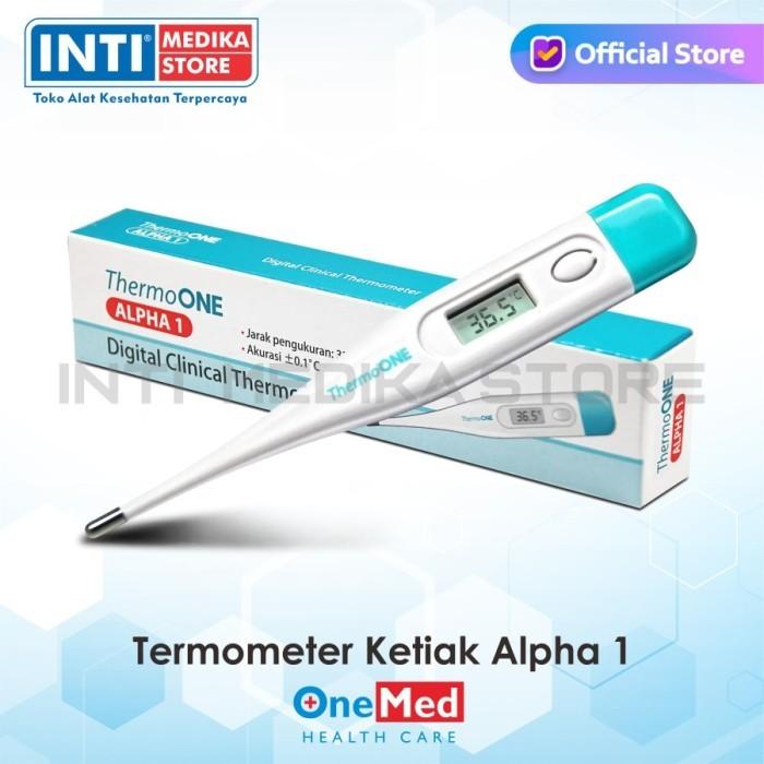 Gambar ONEMED Thermometer Digital ALPHA 1  3  HK Termometer Ketiak kaku Flexy Tip dari Putra Mulia Medika Kota Makassar Tokopedia