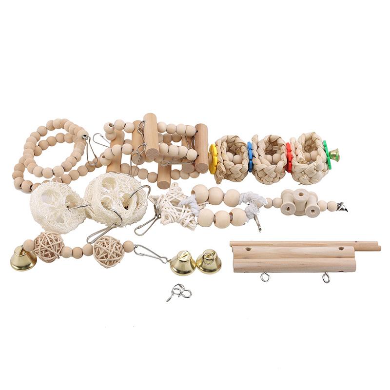 Product Introduction of 8pcs Bird Parrot Swing Chewing Toys-Hanging Bell Bird Cage Toys Suitable for Small Parakeets, Cockatiels, Conures, Finches,Budgie,Macaws, Parrots, Love Birds 13