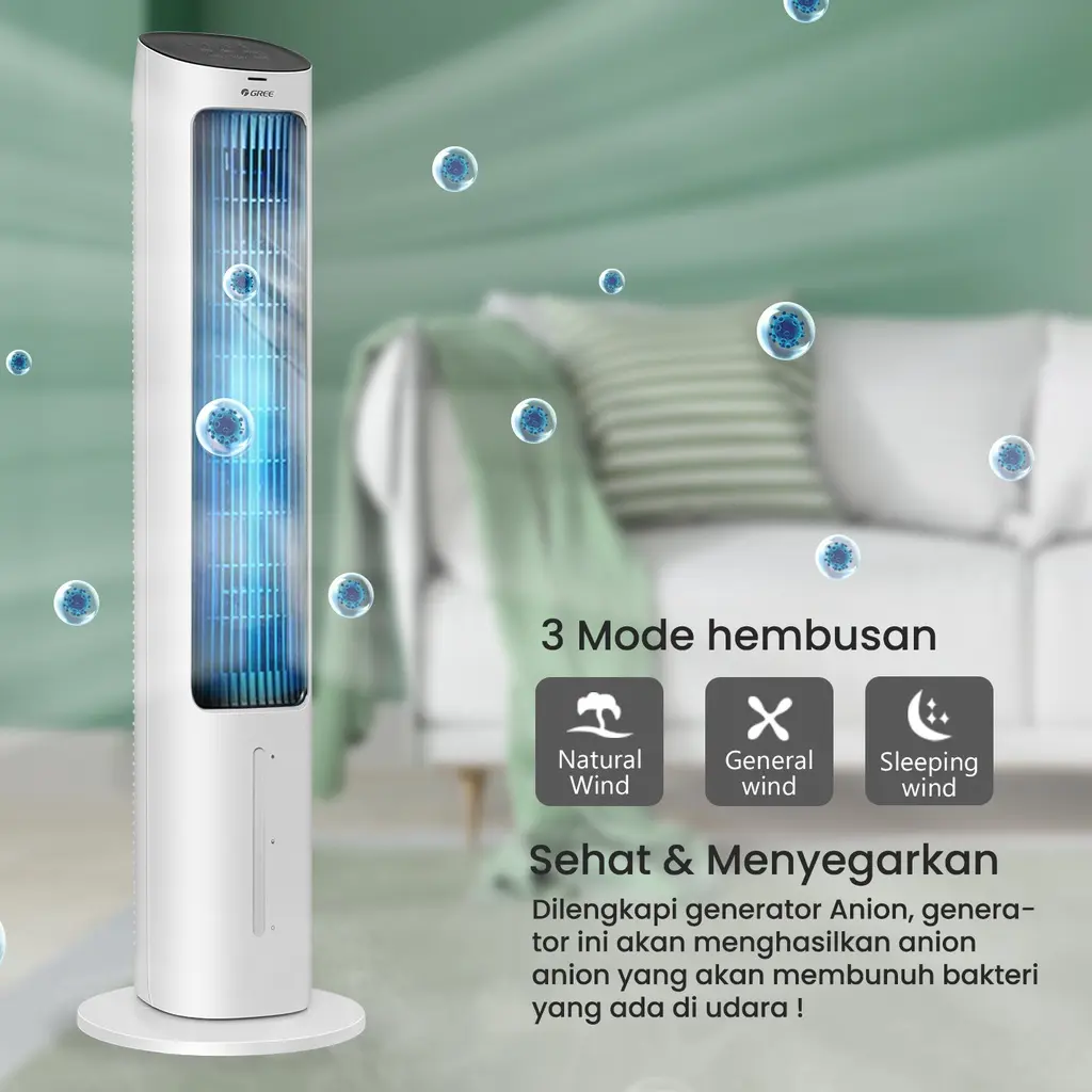 PROMO GREE Tower Fan Air Cooler Air Cooler GTA ACOOL4 Garansi Resmi 1 thn