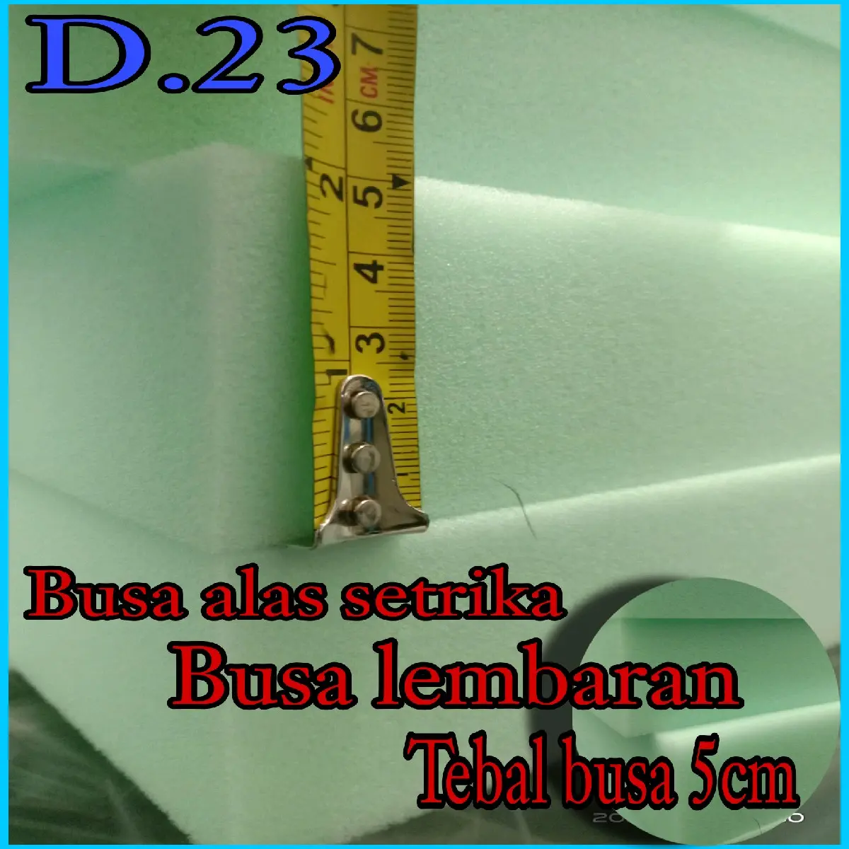 Busa lembaran 5cm.Busa ijo D23..Busa alas setrika. Tebal Setrika - Shop ...