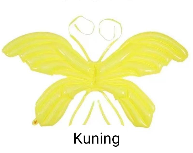 BALON SAYAP balon kupu kupu sayap butterfly anak dewasa balon sayap balon foil sayap malaikat mainan peri anak B026 2