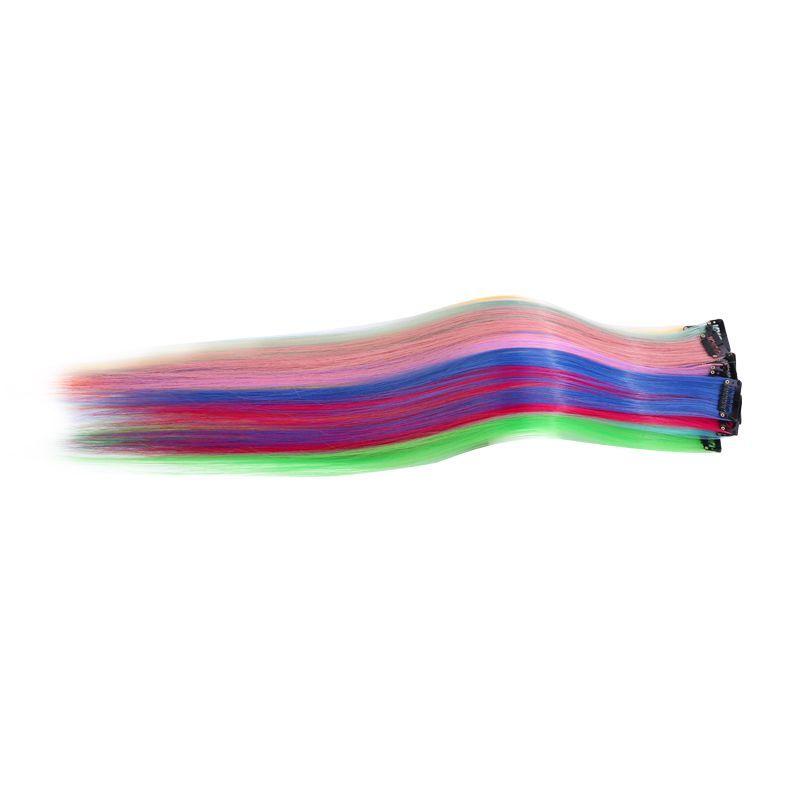 Product Introduction of Wig Set Women's Long Hair Color Ear-Hanging Patch Highlight One Piece Short Hair Seamless Hair Extension Gradient Ear-Hanging Hair-Dyeing Piece 6