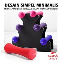 Gambar SPEEDS Dumbell  Barbel Vinyl cewek Alat Fitnes Alat Olahraga Angkat Beban Latihan Otot 012-5 - 1KG.BIRU dari Calary Toys Kota Surabaya 4 Tokopedia