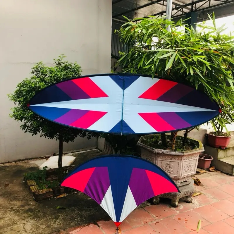 Diều 1m7 xương cá tím full cacbon 1