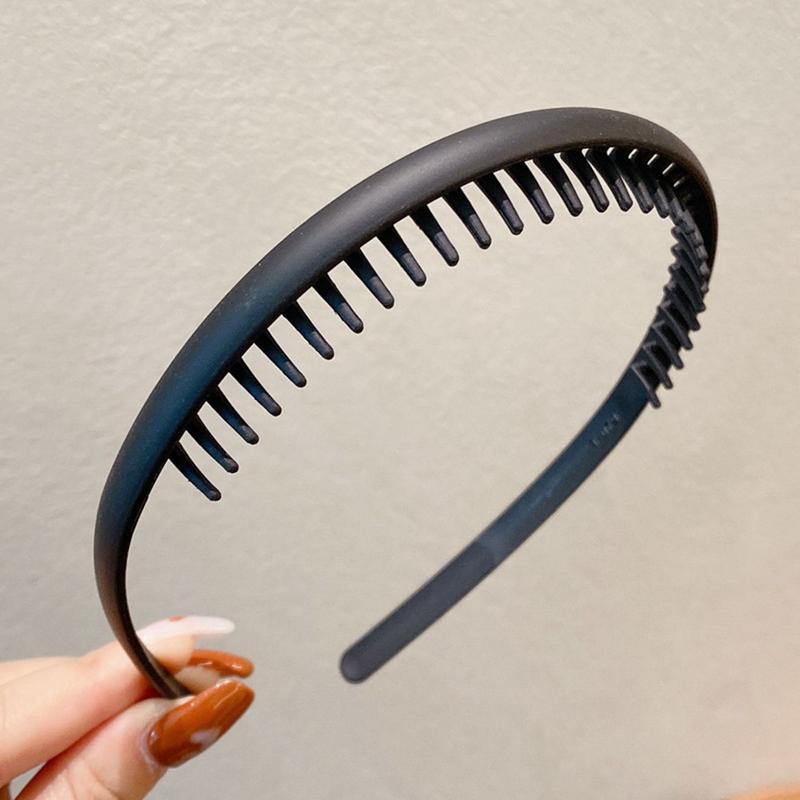 Toothed anti slip pressure broken hair simple hair clip headband 4