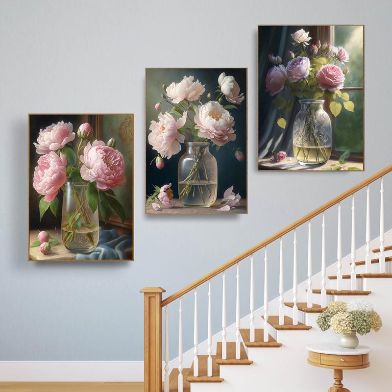  CỠ LỚN CT06- Tranh lộc bình treo cầu thang hiện đại sang trọng #tranhphongkhach #tranhtrangtri #tranhhiendai #quatangtangia Treo Tường Phòng Khách 