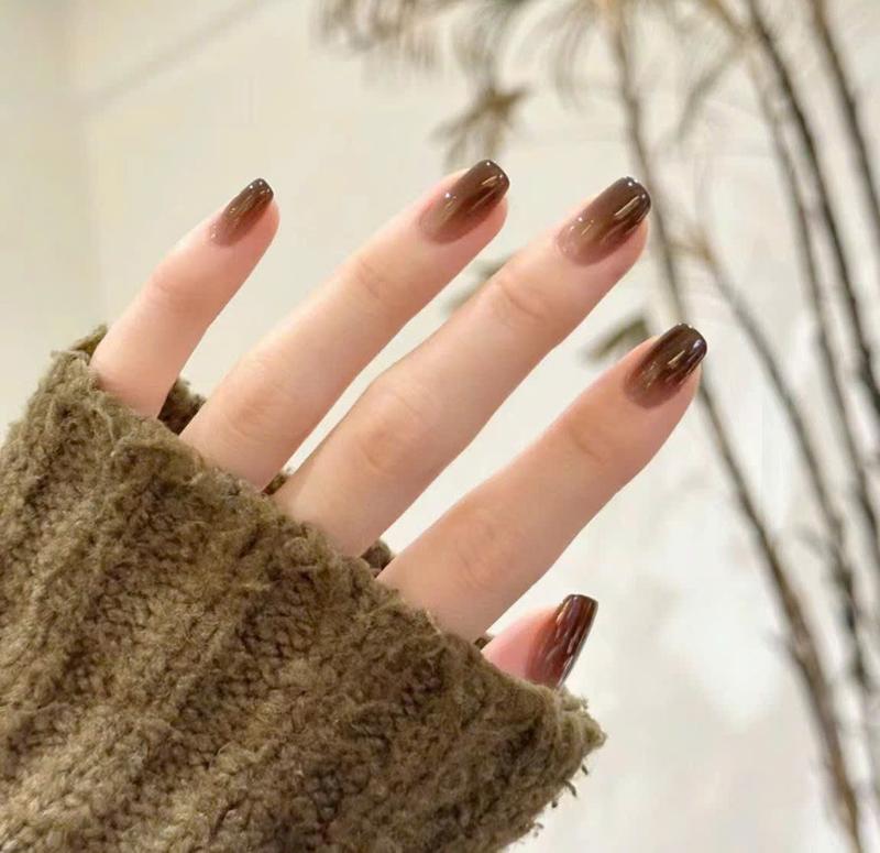 NAIL__XINH MÃ Đ146 MÀU THẠCH NÂU NAIL BOX MÃ Đ146