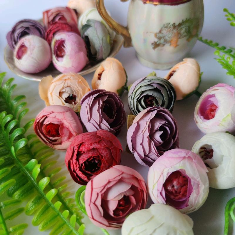 BUNGA MAWAR PEONY ARTIFICIAL BUNGA HIAS BAHAN KERAJINAN 0
